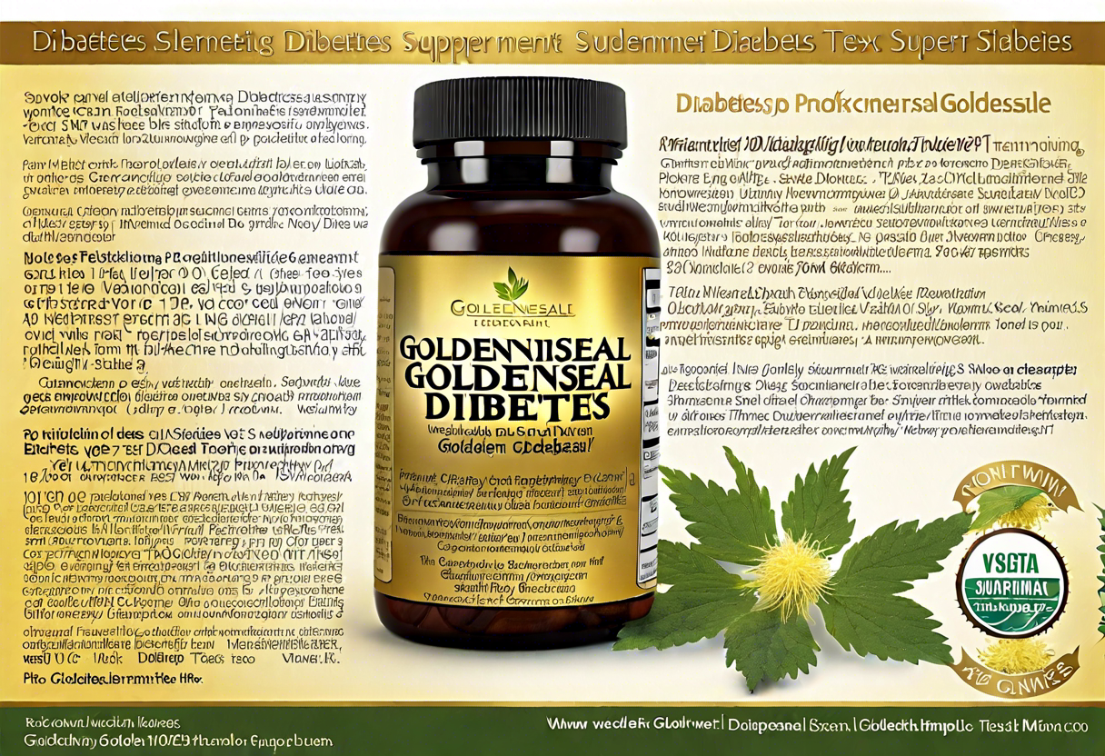 Goldenseal Supplement For Diabetes